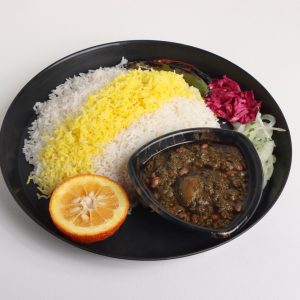 چلو قرمه سبزی